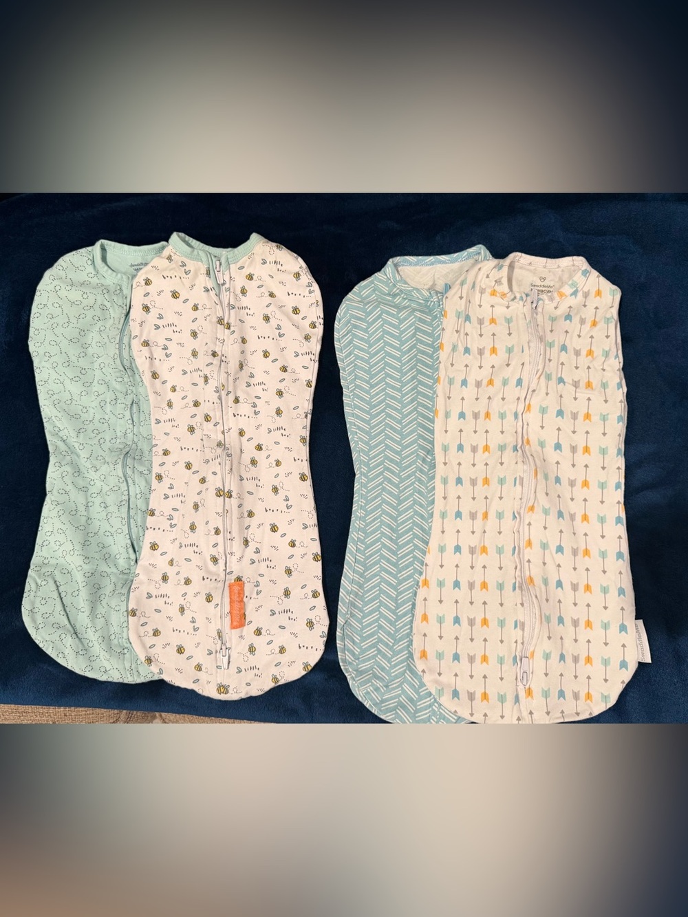 4 piece bundle SwaddleMe set Size Small